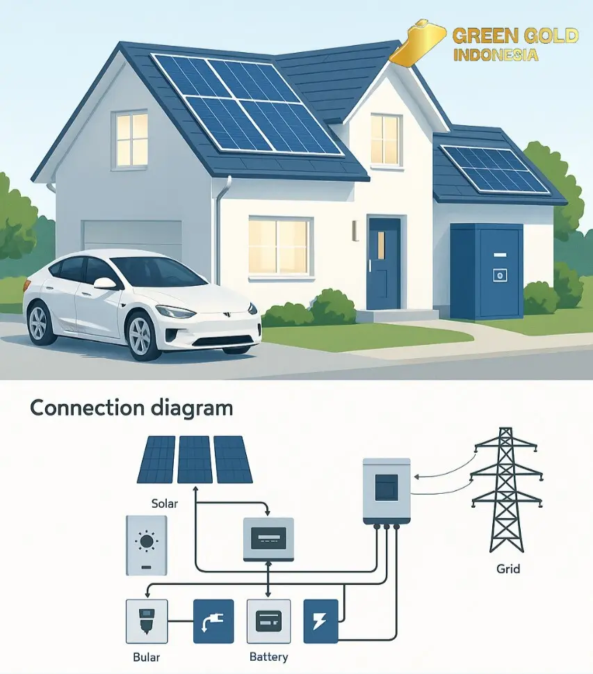 3,2 Kw Offf Grid Solar Panel System